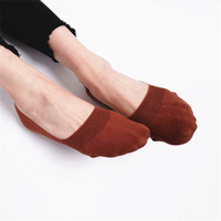 Women Cotton Antiskid Invisible Boat Sock Summer Thin Breathable Short Ankle Socks
