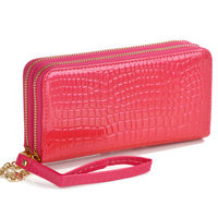 Women Crocodile PU Leather Phone Bag Shopping Clutches Bag Elegant Evening Bag