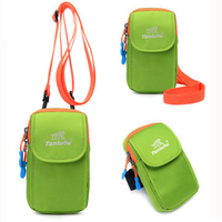 Women Dual Use Sport Running Arm Bag Fitness Bag Outdoor Nylon Crossbody Bag Waist Bag