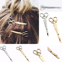 Women Fashion Hair Clip Delicate Scissors Hair Pin Hair Decorations Jewelry
