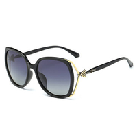 Women Fashion Polarized Anti-UV Sunglasses Luxury Casual Metal Frame Eyeglasses
