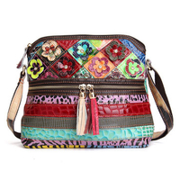 Women Floral Vintage Crossbody Bag Girls Casual Shoulder Bag