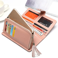 Women Laser PU Leather Wallet Elegant Wallet Purse Wristlet Wallet Clutches Bag