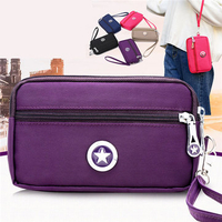 Women Nylon Lightweight Portable Clutch Bag Phone Bags