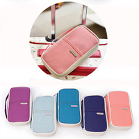 Women Nylon Passport Bag Outdoor Travel Aboard Must-have Wristlet Wallet Clutches Bag