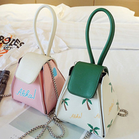 Women PU Leather Leaves Clutches Bags Evening Bag Crossbody Bag