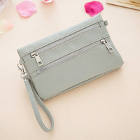 Women PU Leather Multi-slots Capacity Wallet Clutch Purse Crossbody Bag