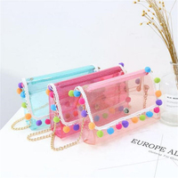 Women PVC Transparent Beach Bag Crossbody Bag Cute Bag