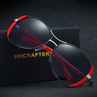 Women Retro Large Frame Anti-UV Aviator Sunglasses Casual Travel Beach Anti-glare Eyeglasses