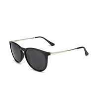 Women Retro Round Sunglasses Dazzling Color Film Eyeglasses