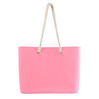 Women Silica Gel Handbag Simple Beach Bag Tote Bag Shopping Bag