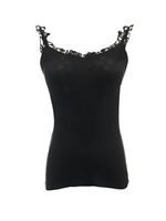 Women Sleeveless V Neck Lace Crochet Patchwork Tank Tops