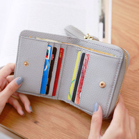 Women Stylish Tassel Short Wallet Card Holder Coins Bag Purses