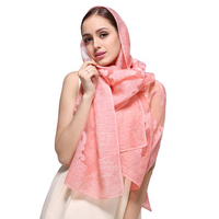 Women Summer Thin Breathable Colorful Scarf Travel Casual Beach Jacquard Shawl