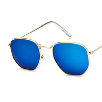 Women Vintage Colorful Small Square Sunglasses Outdoor Leisure Street Shoot