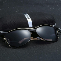 Women Vintage HD Polarized Sunglasses Outdoor Sunshade Anti-UV Driving Goggle Eyeglasses