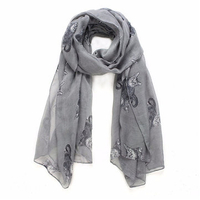 Women Winter Neck Warm Cats Animal Print Scarf Shawl Wrap Stole Pashmina