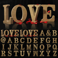 Wooden Free Standing Word Letter Alphabet Name Wedding Party Home Decor