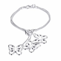 YUEYIN Cute Bracelet Butterfly Tassel Multilayer Women Bracelet