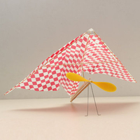 ZT Rubber Powered Parasol Glider A012 Aircraft Plane Assembly Model Beach Toys