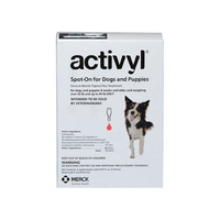 Activyl For Medium Dogs 10-20kg (Red) 4 Pipettes