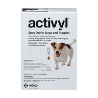 Activyl For Small Dogs 6.6-10kg (Brown) 4 Pipettes