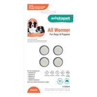 Aristopet Allwormers For Dogs/Puppies 4 Tablet
