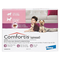 Comfortis For Dogs 2.3 - 4.5kg (Pink) 6 Chews