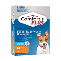 Comfortis Plus (Trifexis) For Small Dogs (4.6-9kg) Orange 12 Chews