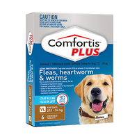 Comfortis Plus (Trifexis) For Xlarge Dogs (27.1-54kg) Brown 6 Chews