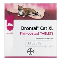 Drontal Wormers For Large Cats 6kg (13.2lbs) 48 Tablet