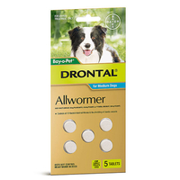 Drontal Wormers Tabs For Dogs 10kg 2 Tablet