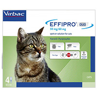 Effipro Duo Spot-On For Cats 4 Pipettes