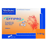 Effipro Spot-On Solution For Small Dogs (2-10 Kg) 4 Pipettes