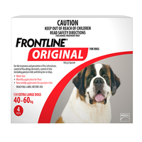 Frontline Original For Extra Large 40-60kg (Red) 8 Pipettes