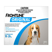Frontline Original For Medium Dogs 10-20kg (Blue) 12 Pipettes