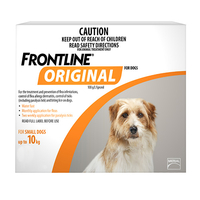 Frontline Original For Small Dogs Up To 10kgs (Orange) 4 Pipettes