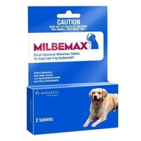 Milbemax Allwormer Tablets For Large Dogs 5 To 25kg - 11 To 55lbs 1 Tablet
