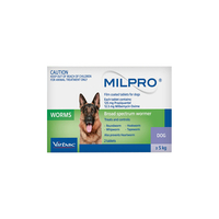 Milpro Allwormer For Dogs 5 - 25kg (11 - 55lbs) 48 Tablet