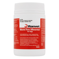 Ranvet Allwormer For Small Dogs 10kg (22lbs) 50 Tablet