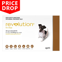 Revolution For Small Dogs 5.1 To 10kg (Brown) 3 Pack