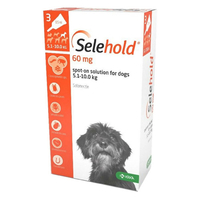 Selehold For Small Dogs 11-22lbs (Brown) 60mg/0.5ml 12 Pack
