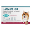 Simparica Trio For Dogs 22.1-44 Lbs (Teal) 6 Chews