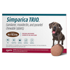 Simparica Trio For Dogs 88.1-132 Lbs (Brown) 6 Chews