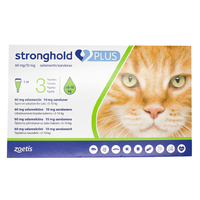 Stronghold Plus For Large Cats 11-24lbs (5-10kg) Green 12 Pack
