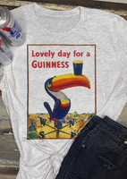 Lovely Day For A Guinness T-Shirt Tee - Light Grey