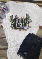 Spacey Kacey For President T-Shirt Tee - Light Grey