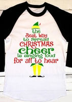 The Best Way To Spread Christmas Cheer Baseball T-Shirt Tee