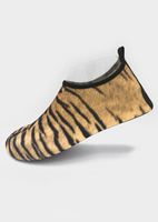 Tiger Skin Printed Barefoot Quick-Dry Beach Sneakers - Yellow