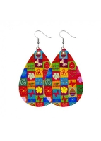 Easter Day Waterdrop Detail Multi Color Earrings